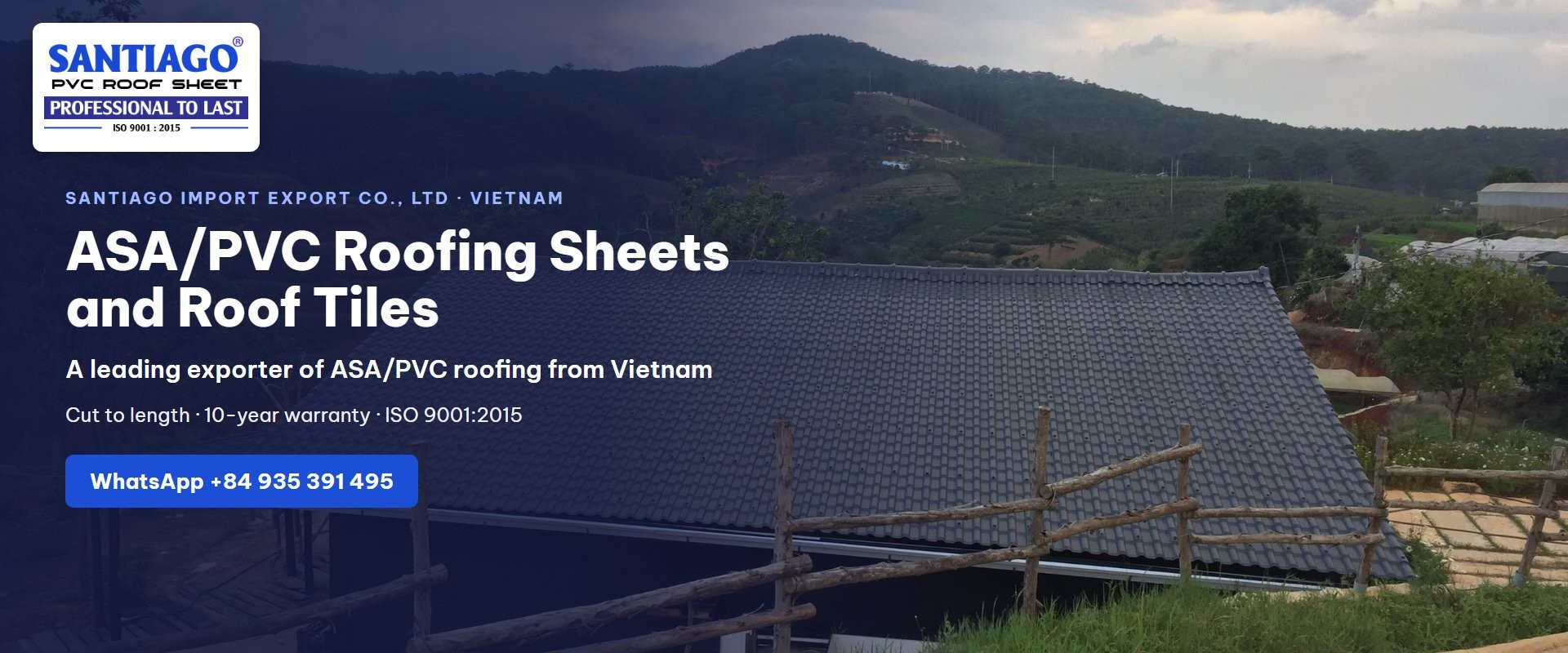 Santiago pvc roof sheet