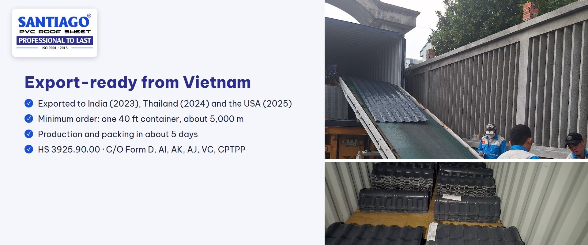 santiago pvc roof sheet