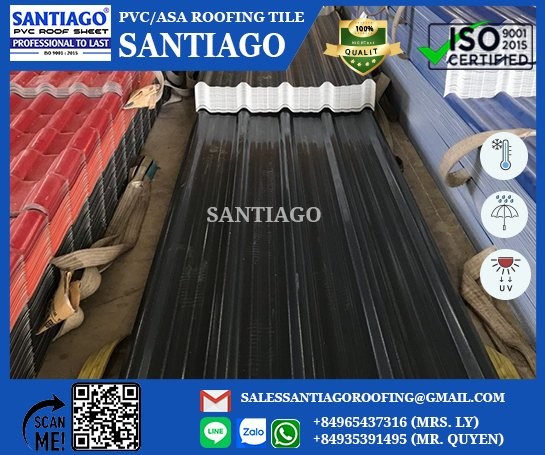 ASA PVC CORRUGATED ROOFING SHEET - 5 SQUARE WAVES 