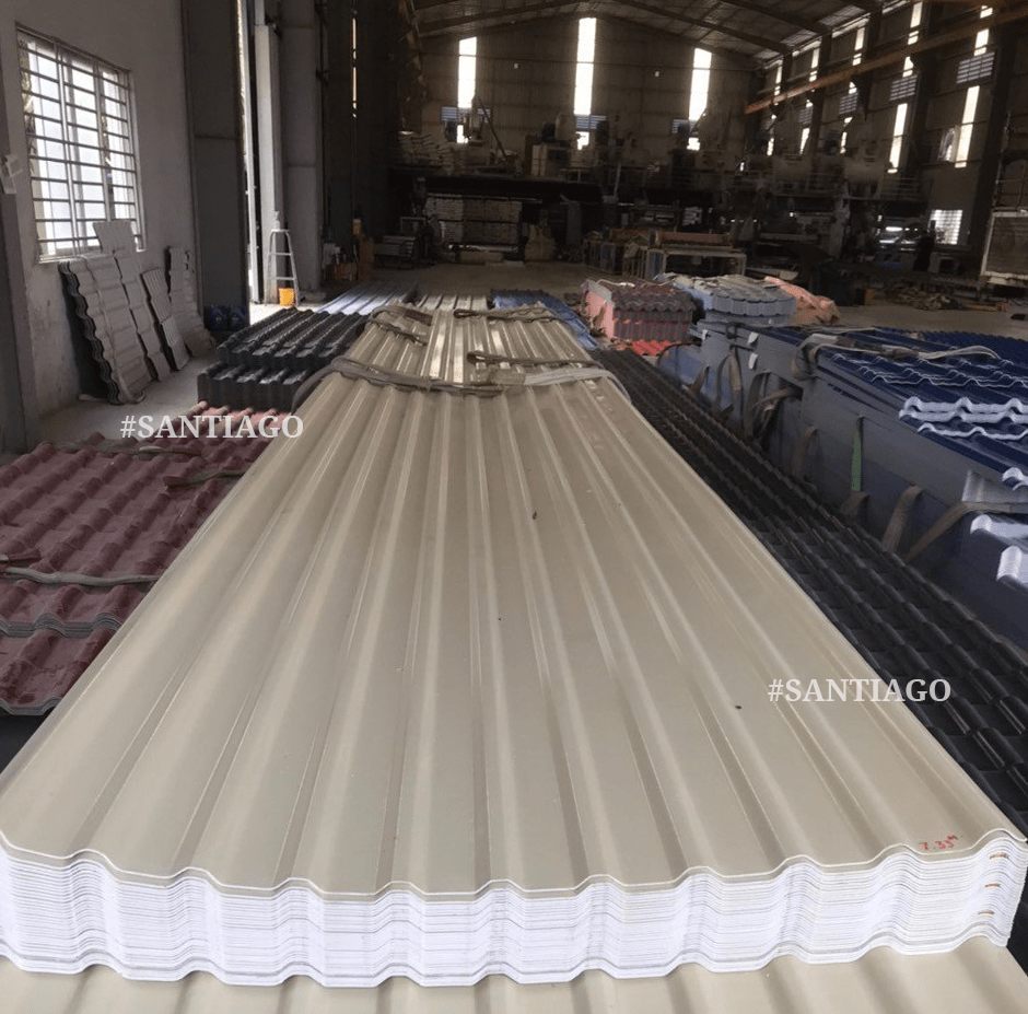 แผ่นหลังคา ASA/PVC 11 ลอน Santiago
