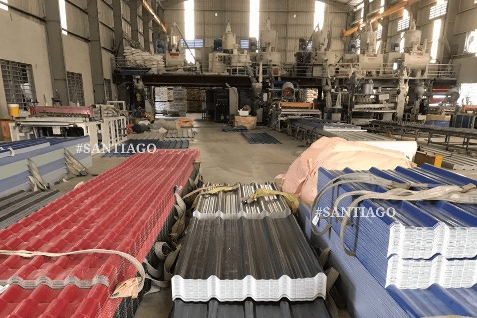 แผ่นหลังคา ASA/PVC 5 ลอน Santiago
