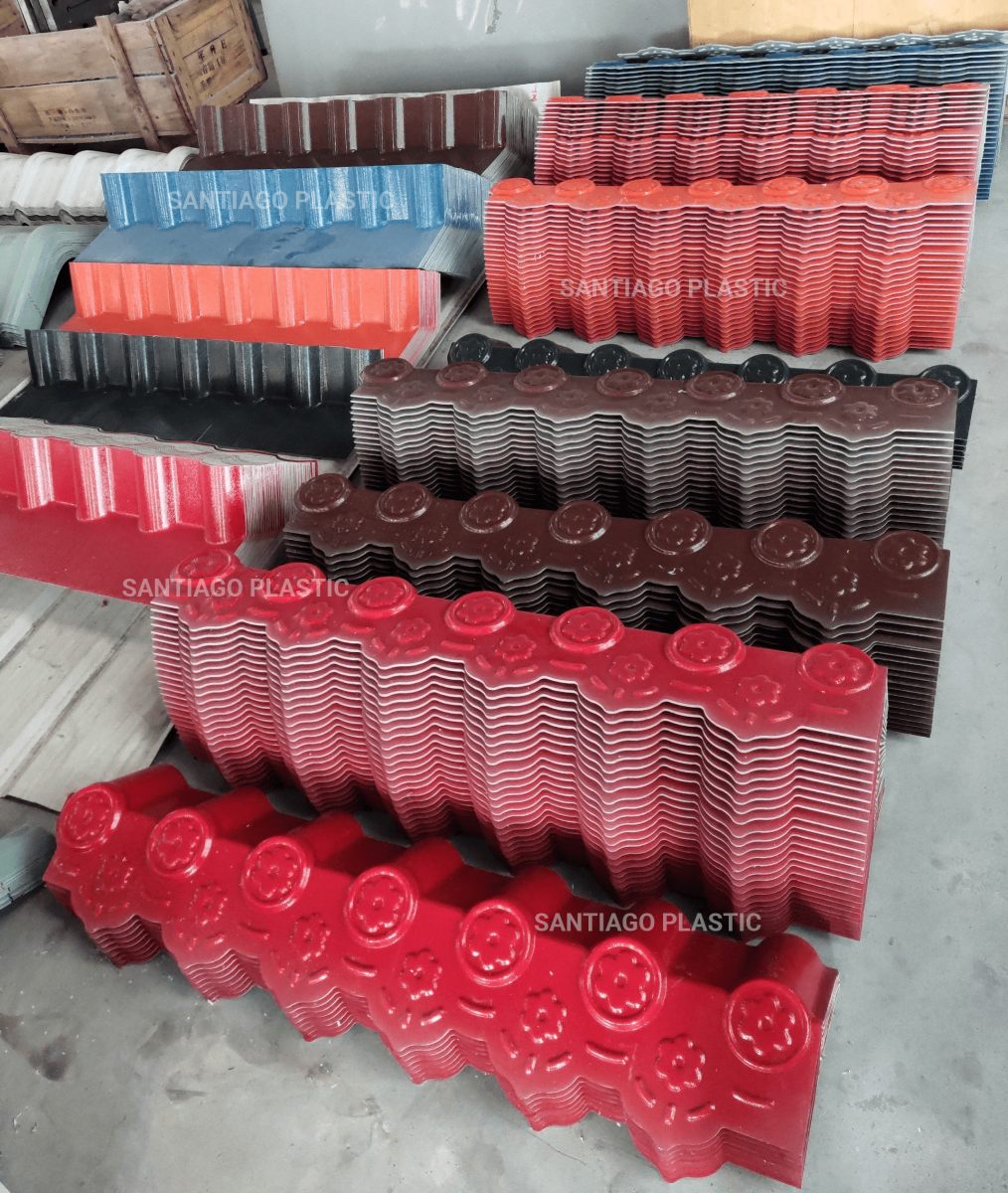 Santiago roof tile accessories in several colours